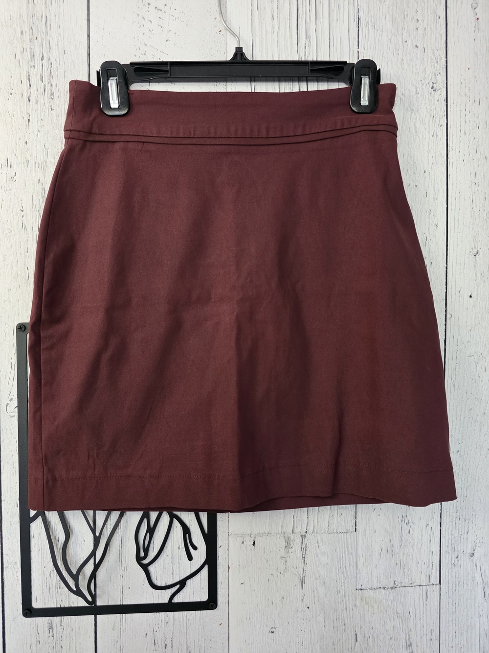 Reitmans The Iconic Burgundy Stretch Mini Skirt Size 6 NWT Business Office Wear